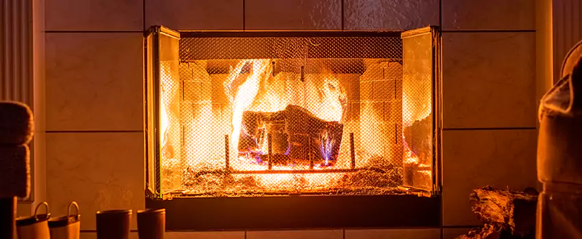Mendota Hearth Landscape Fireplace Installation in El Paso, Texas